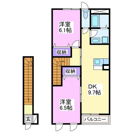 アクアブローの物件間取画像